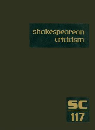 Shakespearean Criticism, Volume 117