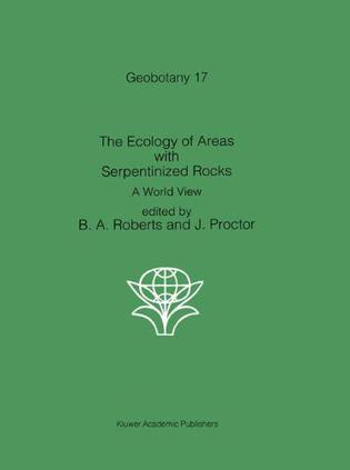 The Ecology of Areas with Serpentized Rocks