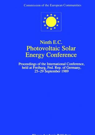 Ninth E.C. Photovoltaic Solar Energy Conference