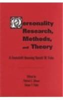 Personality Research, Methods and Theory