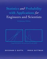 Statistics and Probability for Engineers and Scientists