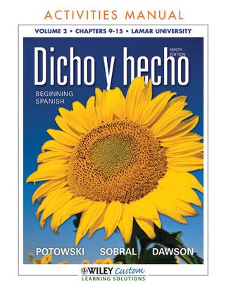 Dicho y Hecho Activities Manual
