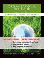 Organizational Behavior, Binder Version