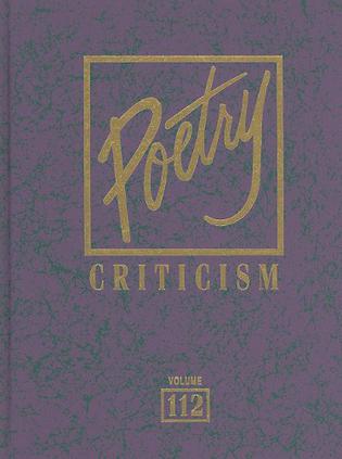 Poetry Criticism, Volume 112