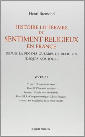 Histoire littéraire du sentiment religieux en France
