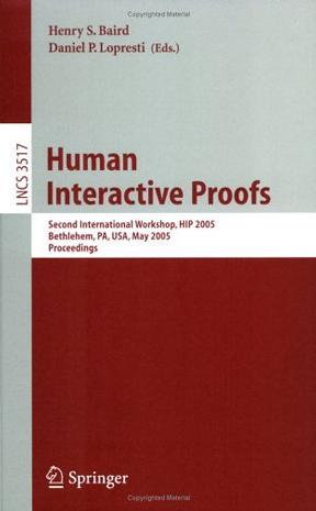 Human Interactive Proofs真人交互证明/会议录