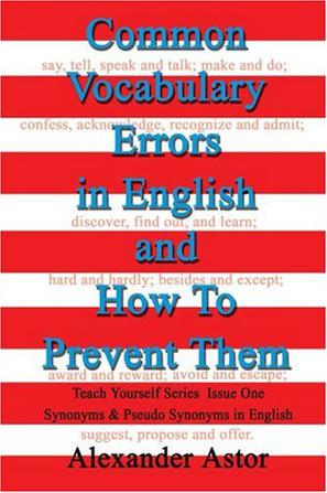 Common Vocabulary Errors in English and How to Prevent Them