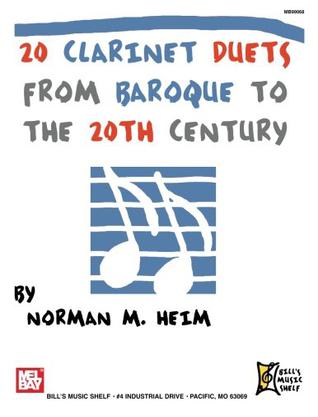 20 Clarinet Duets from Baroque to the 20th Century