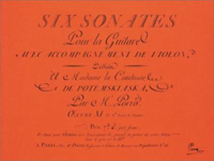 Six Sonates Pour la Guitare Avec Accompagnement de Violon Op. 11