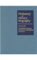Dictionary of Literary Biography, Vol 249
