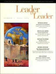 Leader Leader V2 96 Al Sponsored by the Peter F. Drucker Foundation Fo r Nonprofit Management)