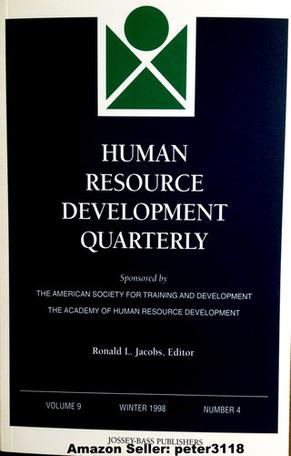 Human Resource Development Quarterly, Number 4, Winter 1998