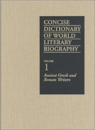 Concise Dictionary of World Literary Biography