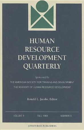 Human Rsrce Development Quart V9 3 98 Mber 3, Fall 1998
