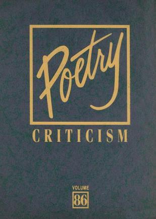 Poetry Criticism, Volume 86