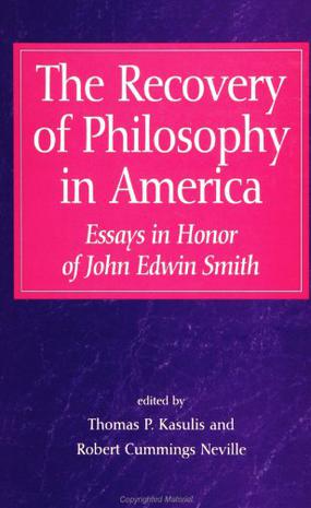 The Recovery of Philosophy in America