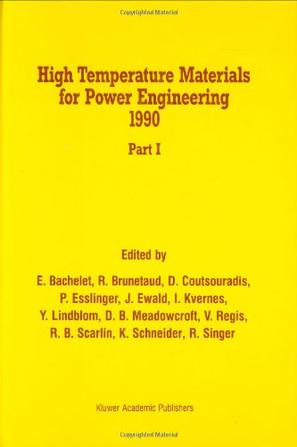 High Temperature Materials for Power Engineering 1990 1990