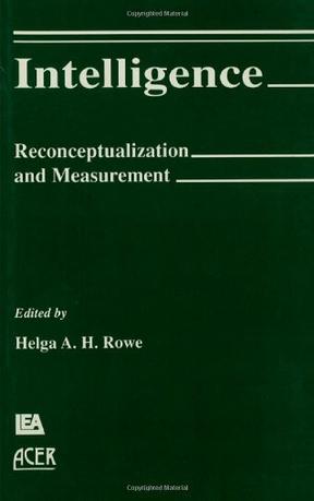Intelligence, Reconceptualization and Measurement