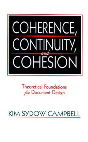 Coherence, Continuity and Cohesion