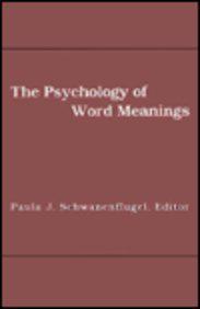 The Psychology of Word Meanings