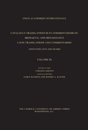 Catalogus Translationum Et Commentariorum