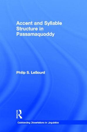 Accent and Syllable Structure in Passamaquoddy
