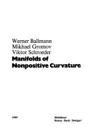 Manifolds of Nonpositive Curvature