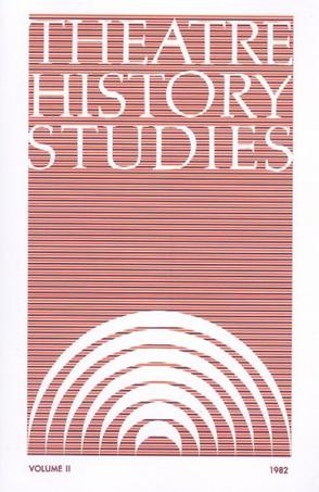 Theatre History Studies, Volume 2