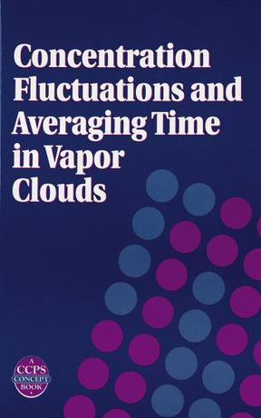 Concentration Fluctuations and Averaging Time in Vapour Clouds
