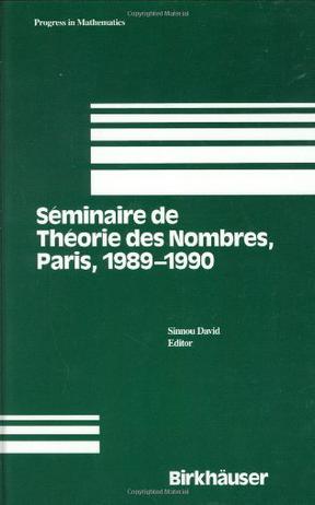 Seminaire De Theorie DES Nombres Paris 1989 - 19