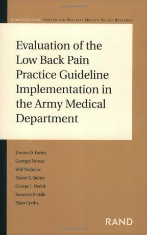 Evaluation of the Low Back Pain Practice Guideline Implementation in the Army Medical Department 2004