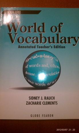 World of Vocabulary Aqua Level Ate 1996c