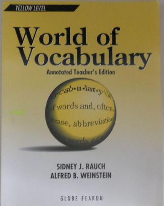 World of Vocabulary Yellow Level Ate 1996c