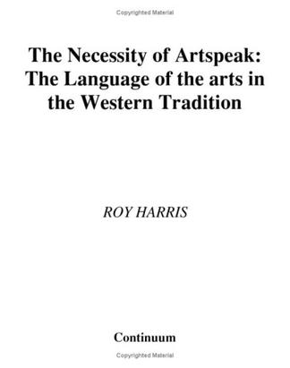The Necessity of Artspeak