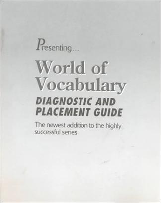 World of Vocabulary Diagnostic and Placement Guide 1998c
