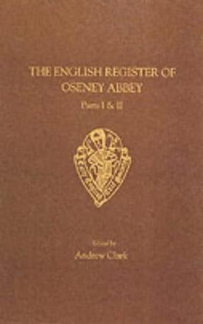English Register of Oseney Abbey