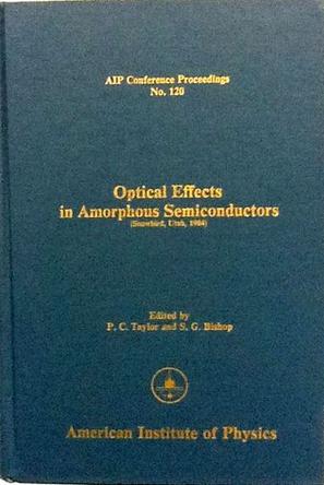 Optical Effects in Amorphous Semiconductors