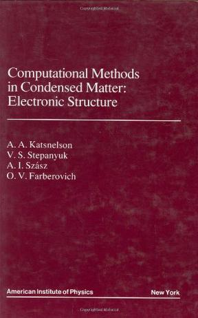 Computational Methods in Condensed Matter