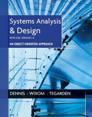 Systems Analysis and Design, UML Version 2.0