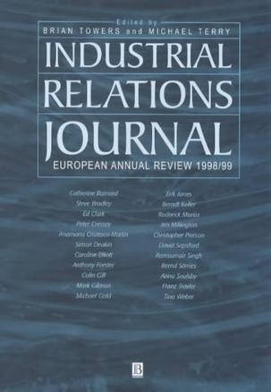 Industrial Relations Journal European Annual Review 1998