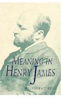 Meaning in Henry James