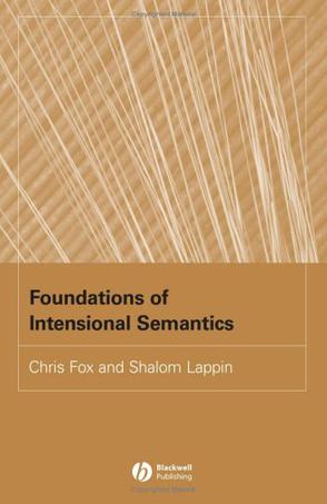 Foundations of Intensional Semantics