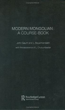 Modern Mongolian