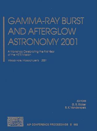 Gamma-Ray Burst and Afterglow Astronomy 2001