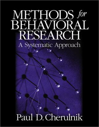 Methods for Behavioral Research