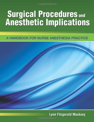 Surgical Procedures And Anesthetic Implications