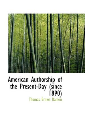 American Authorship of the Present-Day