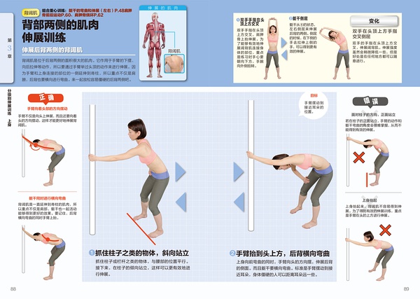 背部两侧肌肉的伸展训练1